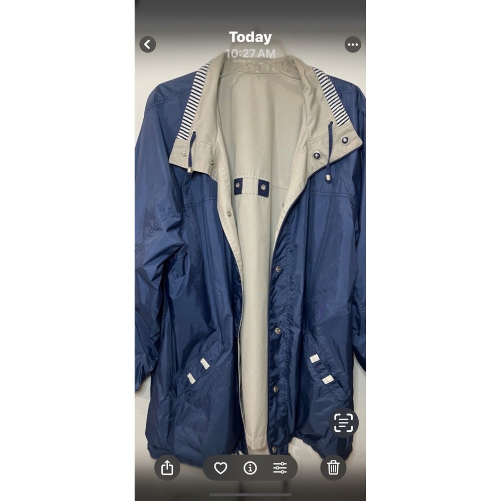 cs signature jacket women's Medium Reversible Nautical Jacket Navy And Beige
